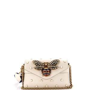 Gucci Broadway Pearly Bee Shoulder Bag #218888G12B